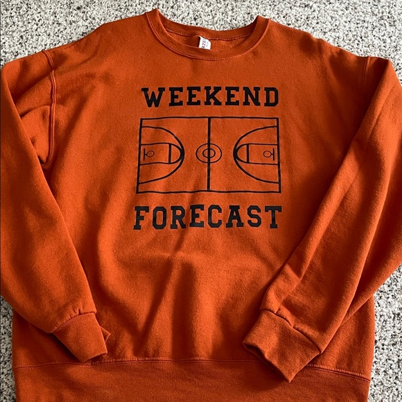 Jerzees Sweaters - Jerzees Women's Orange Crew basketball sweatshirt